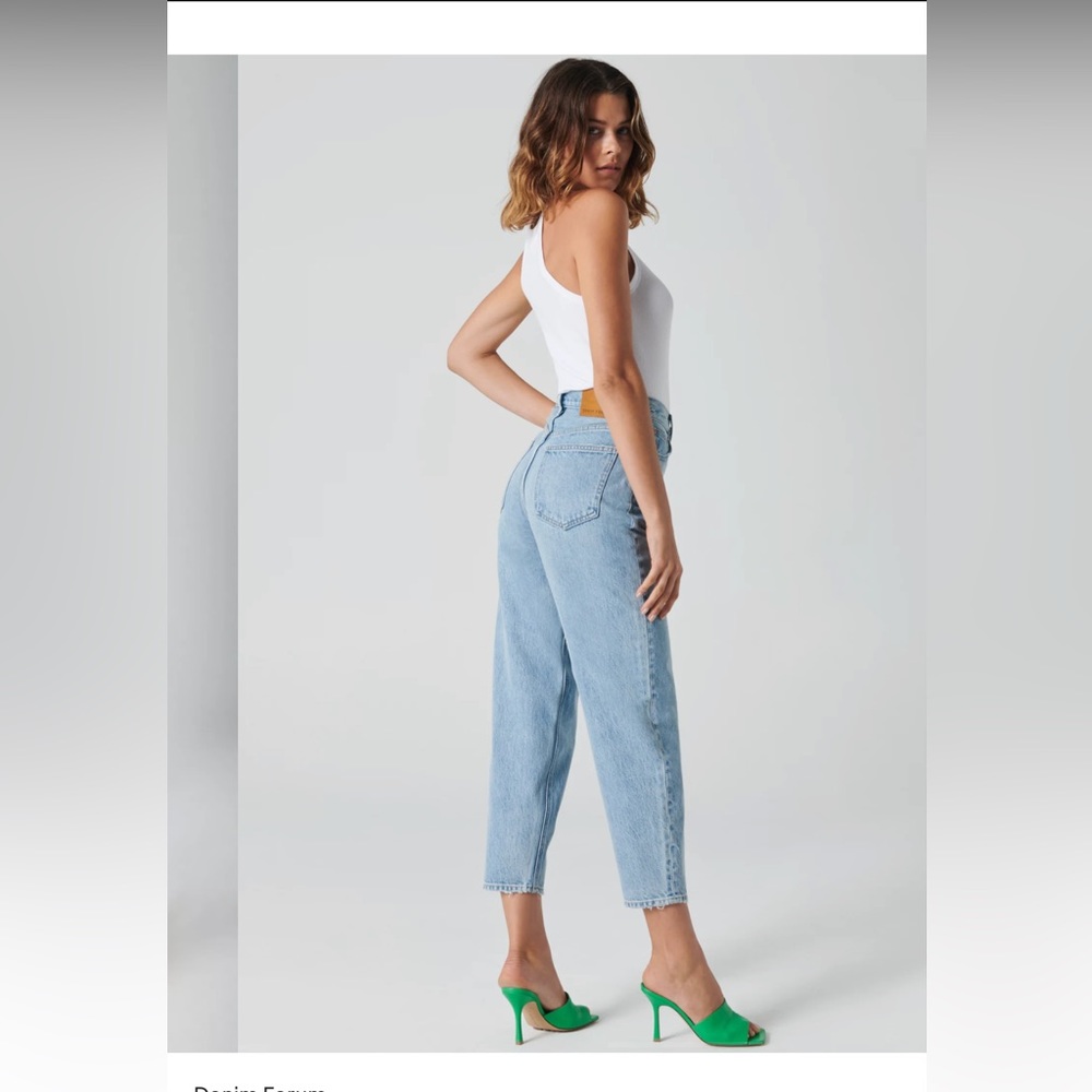 Denim Forum Barrel Jeans - The Gia High Rise Carrot
